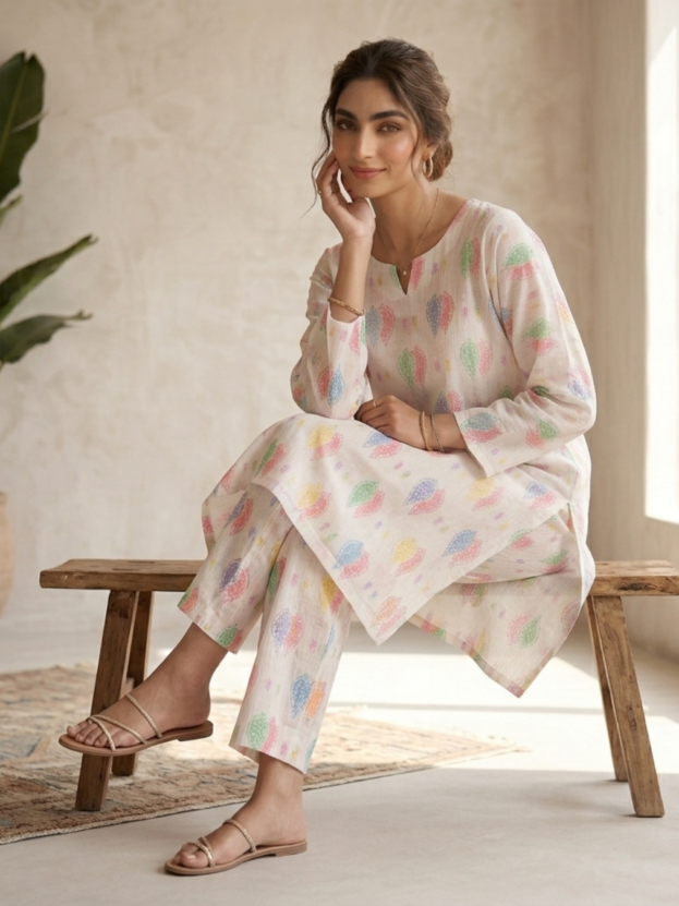CANDY PRINT'S SUMMER UNSTICHED DORIA LAWN 2PC ALL OVER
