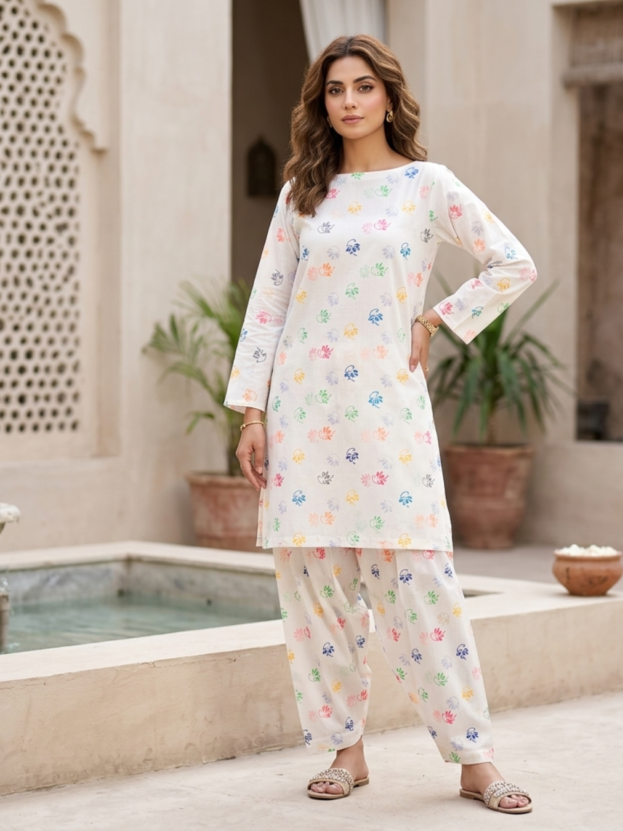 CANDY PRINT'S SUMMER UNSTICHED DORIA LAWN 2PC ALL OVER