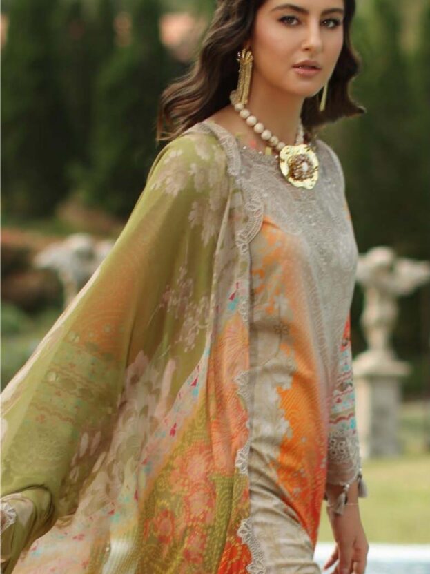 Charizma Summer Lawn Chapter 3 - CH6-13 (Beige Embroidered Lawn 3Pc)