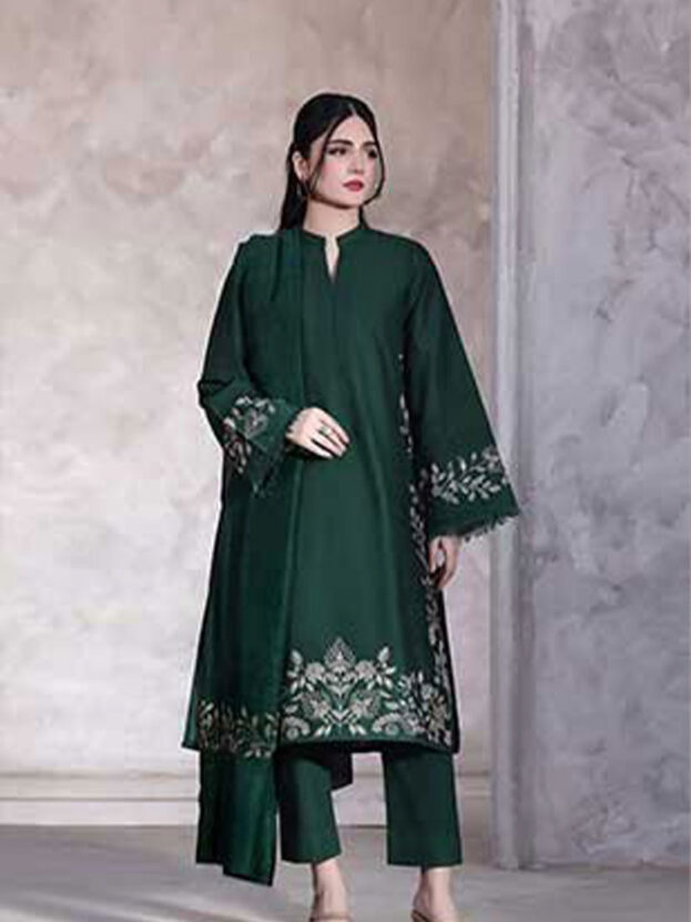 JULIA SUMMER SPECIAL UNSTICHED EMBROIDERED LAWN 3PC With Monar Duppata