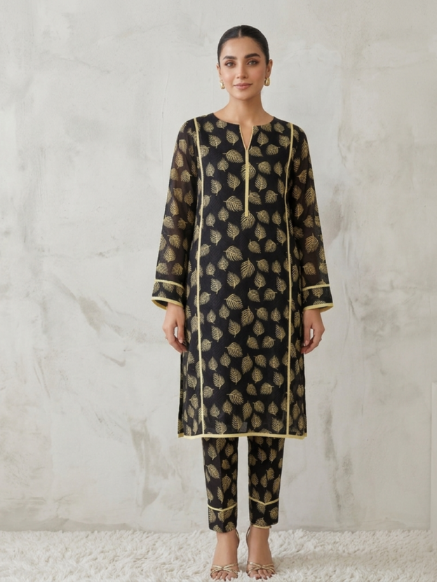 ELEGANT PRINT'S SUMMER UNSTICHED LAWN 2PC ALL OVER