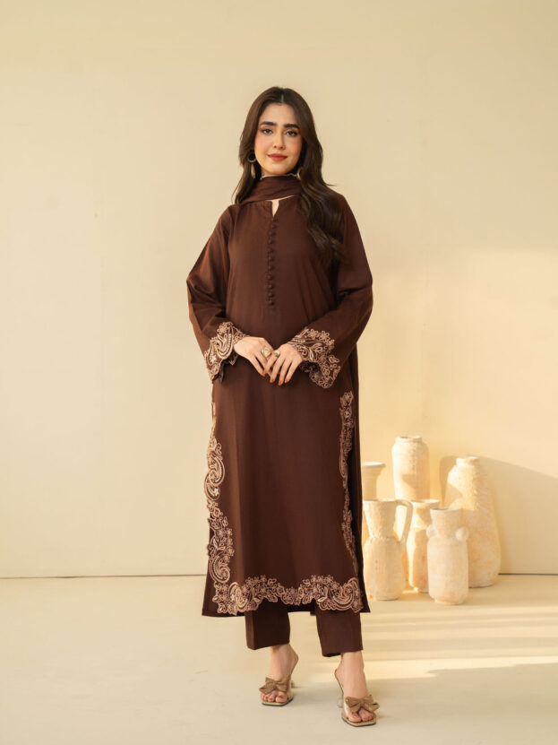 MAHIRA SUMMER SPECIAL'S UNSTICHED EMBROIDERED LAWN 3PC WITH CHIFFON DUPPATA