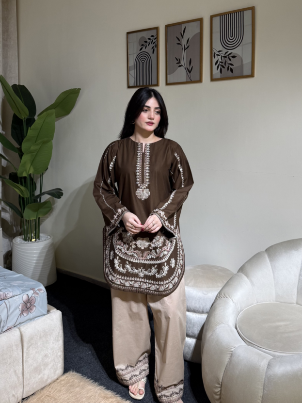 CHOCO WINTER 2026 EMBROIDERED UNSTICHED DHANAK 2PC